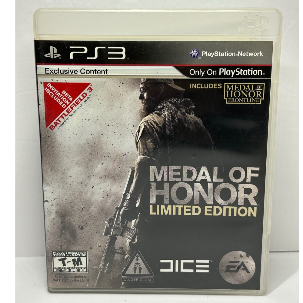 PlayStation 3 PS3 Medal of‎ Honor Limited Edition Video Game CIB